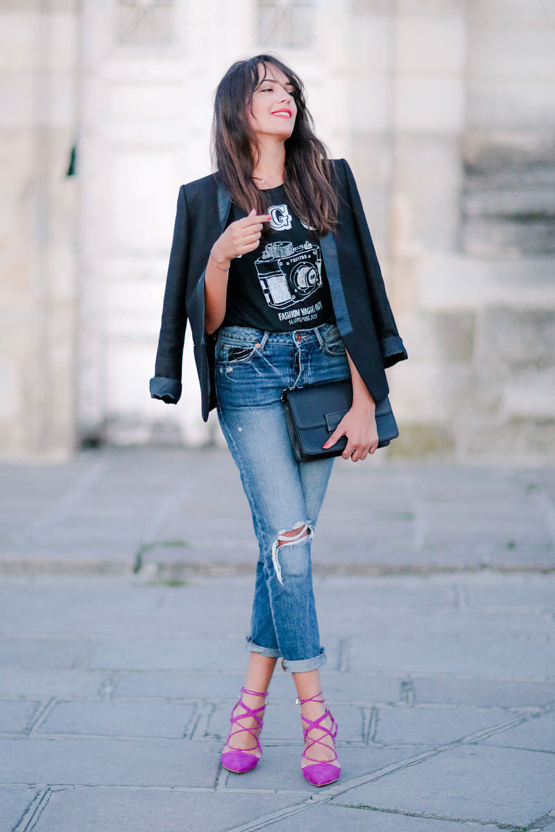 paris, france - september 01:  sarah benziane (fashion and lifes