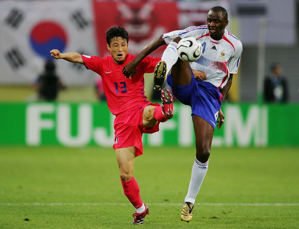 2006年6月18日,<strong>世界</strong>杯g组,韩国1-1逼平法国.