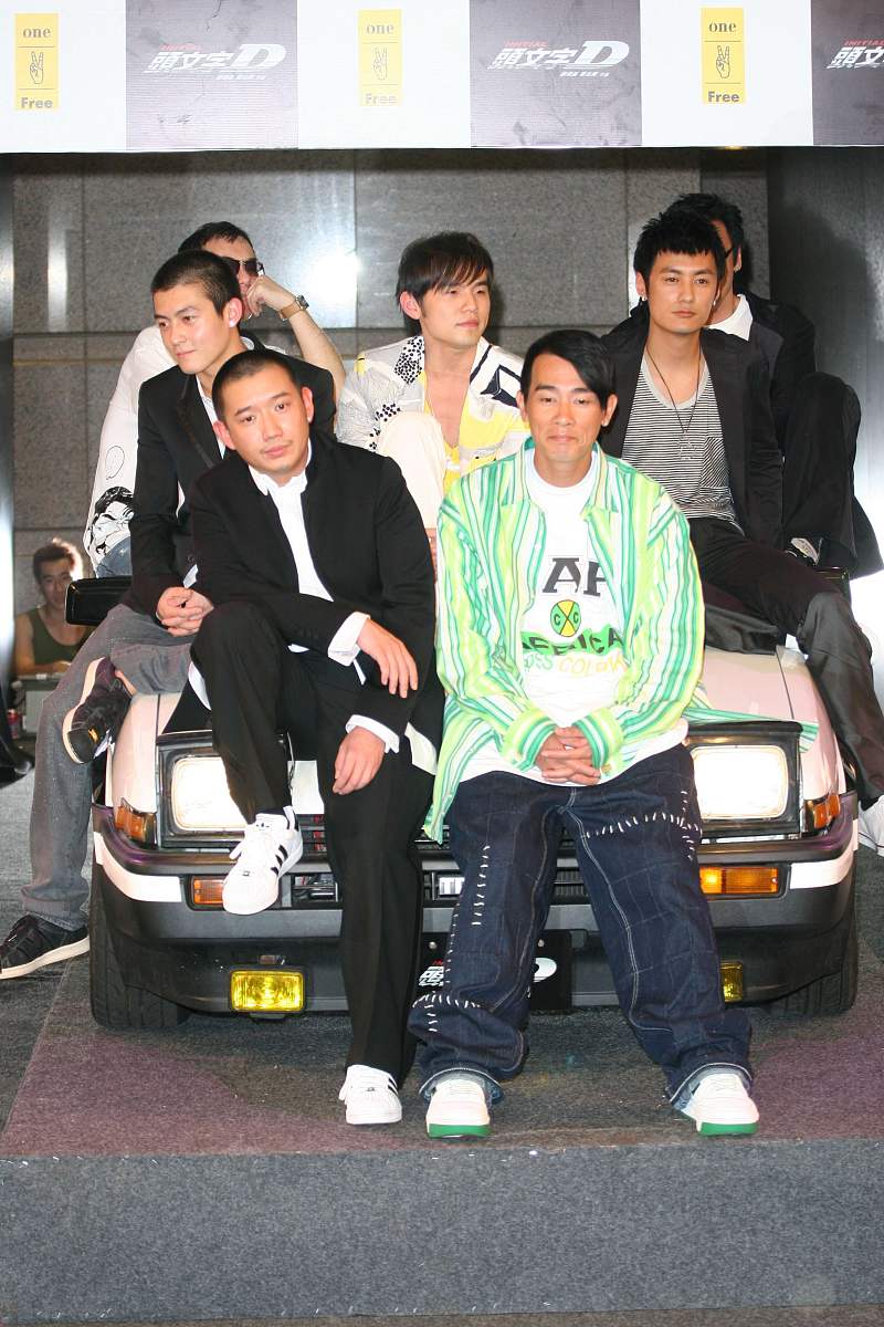 2005年6月20日,香港,电影《头文字d》的主创人员出席首映礼.+++_+++头