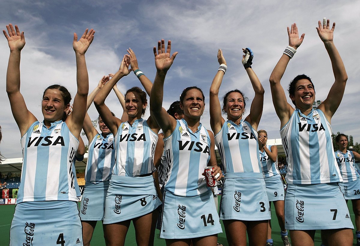 madrid, spain - october 08:  argentine players celebrate after t