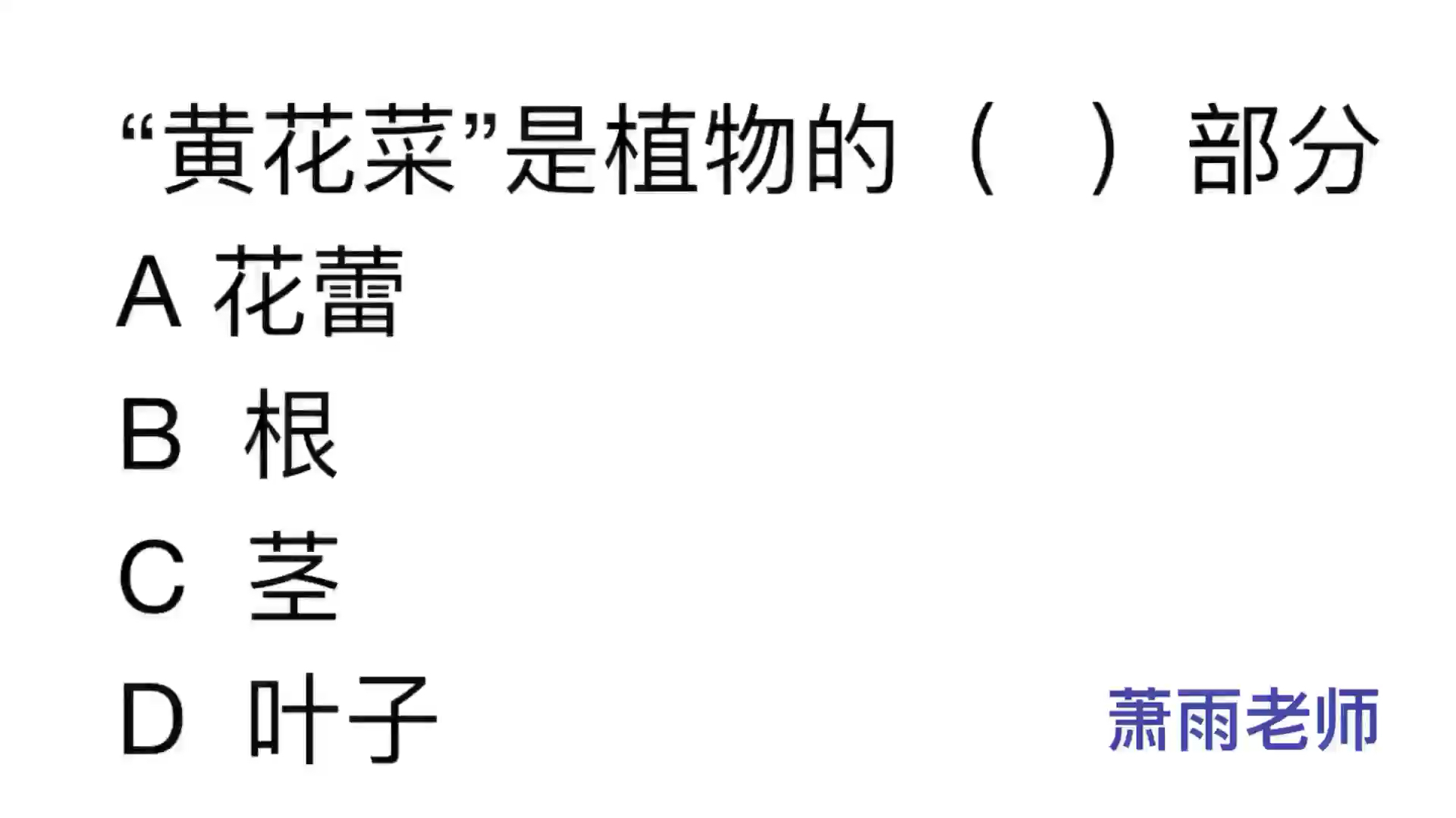 公务员常识,“黄花菜”是植物的什么部分?