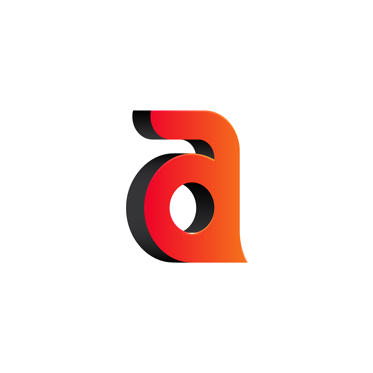letter a logo identity. vector 3d icon illustration for business
