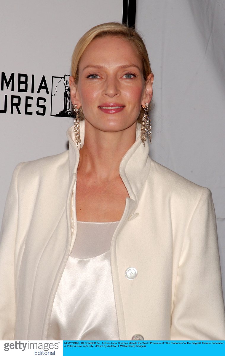 new york - december 04:  actress uma thurman attends the world p