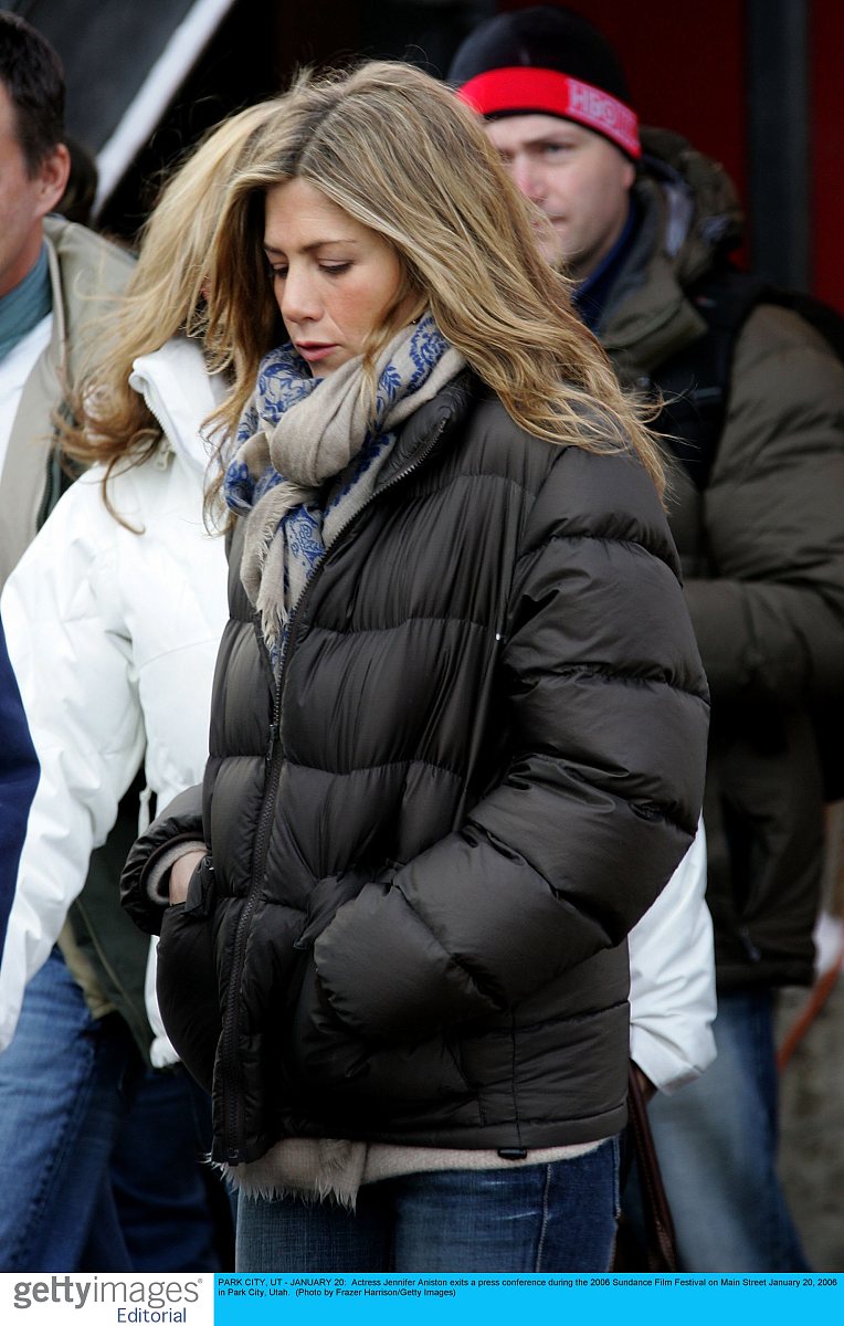 park city, ut - january 20:  actress jennifer aniston exits a pr