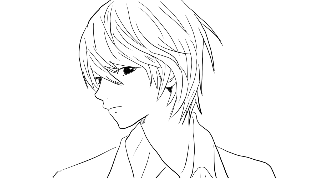 帅气的少年头像动漫简笔画