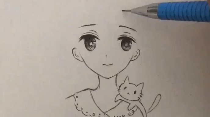 你还不会画动漫人物的头发吗?来看看人家是怎么画的