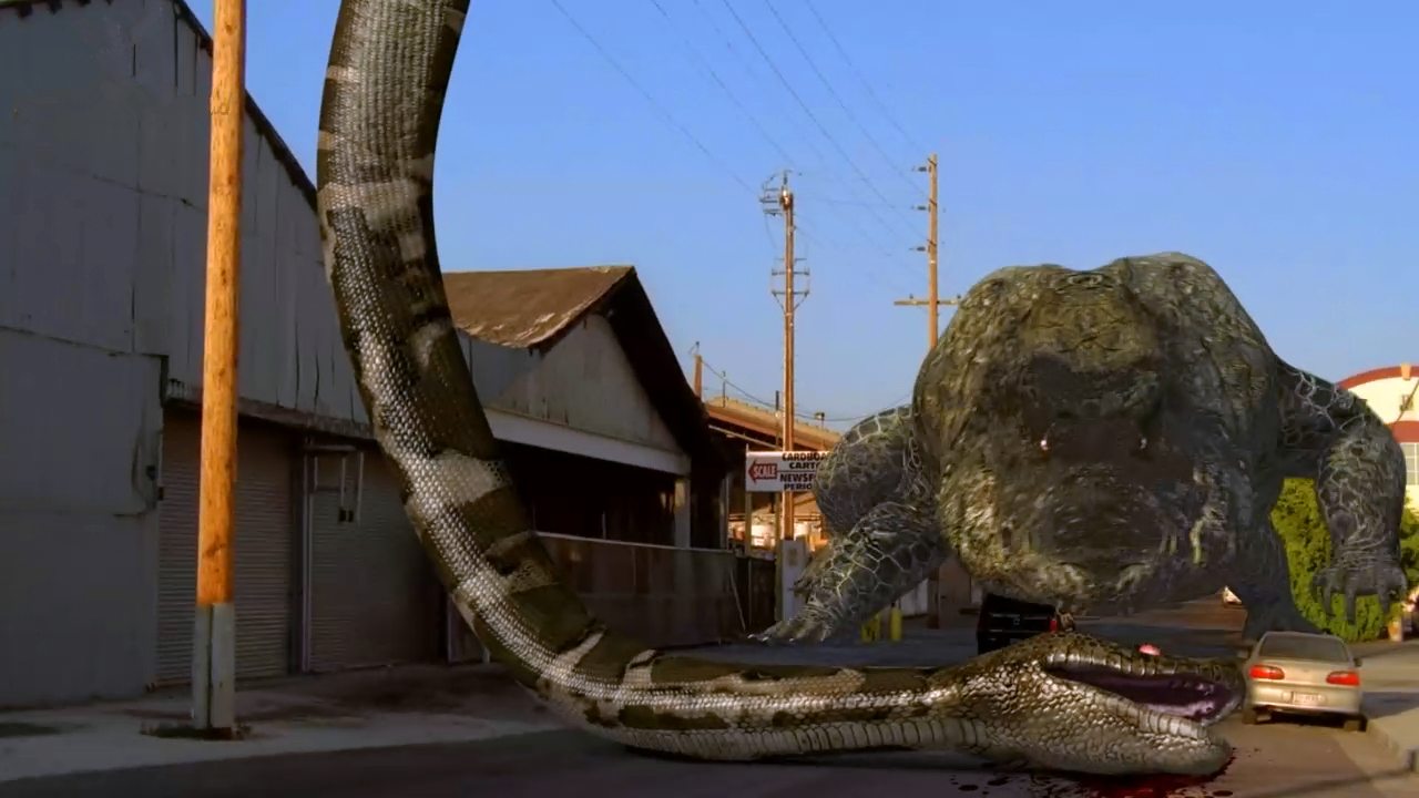 5分钟看《巨蟒大战恐鳄》,它们打累了,决定共同攻击人类