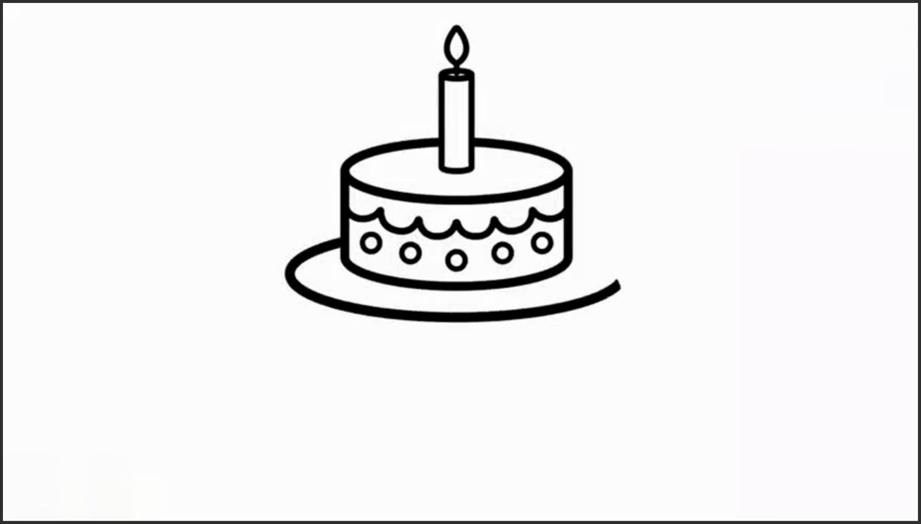 手把手教孩子画他喜爱吃的双层彩色蛋糕!