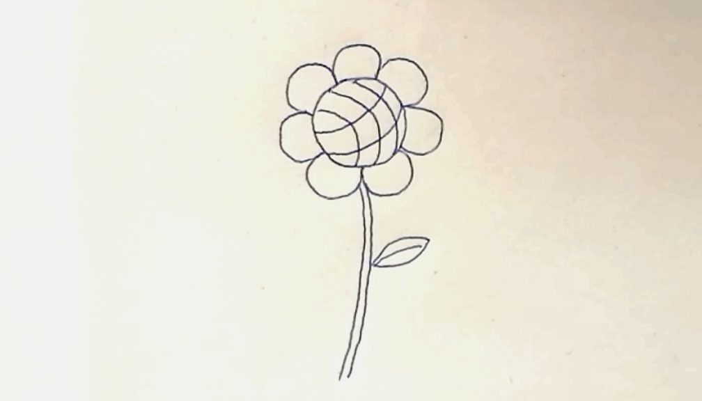 简笔画—向日葵,简单画出向日葵