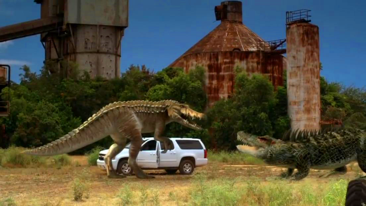 4分钟看《巨鳄大战超级食人鳄》,两只变异的大鳄鱼孰强孰弱