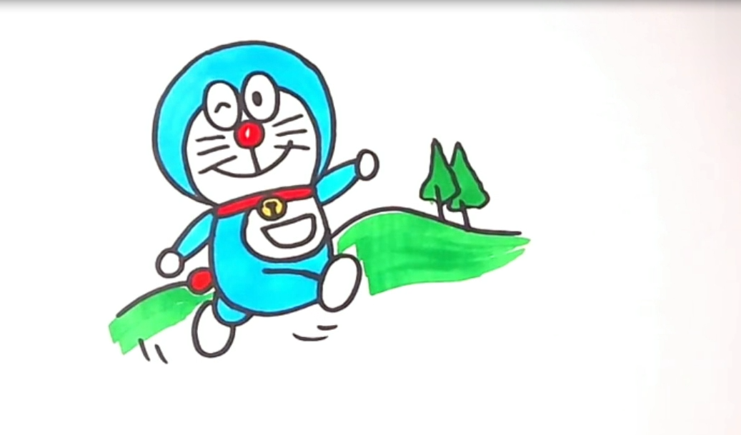 绘画教程:卡通人物系列的简笔画,这么可爱的哆啦A梦真让人喜欢