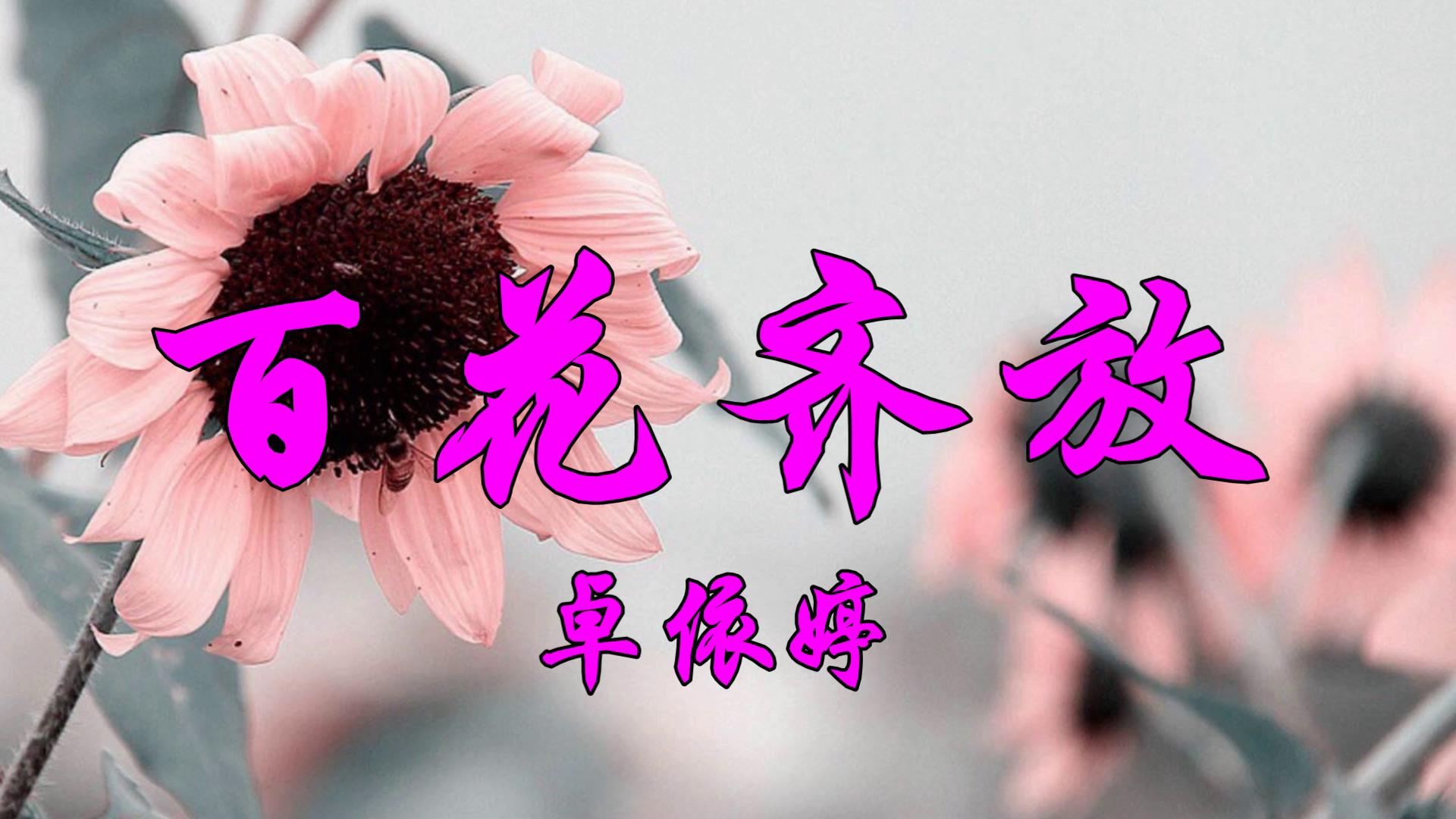 [图]经典好歌,卓依婷一首《百花齐放》好听极了