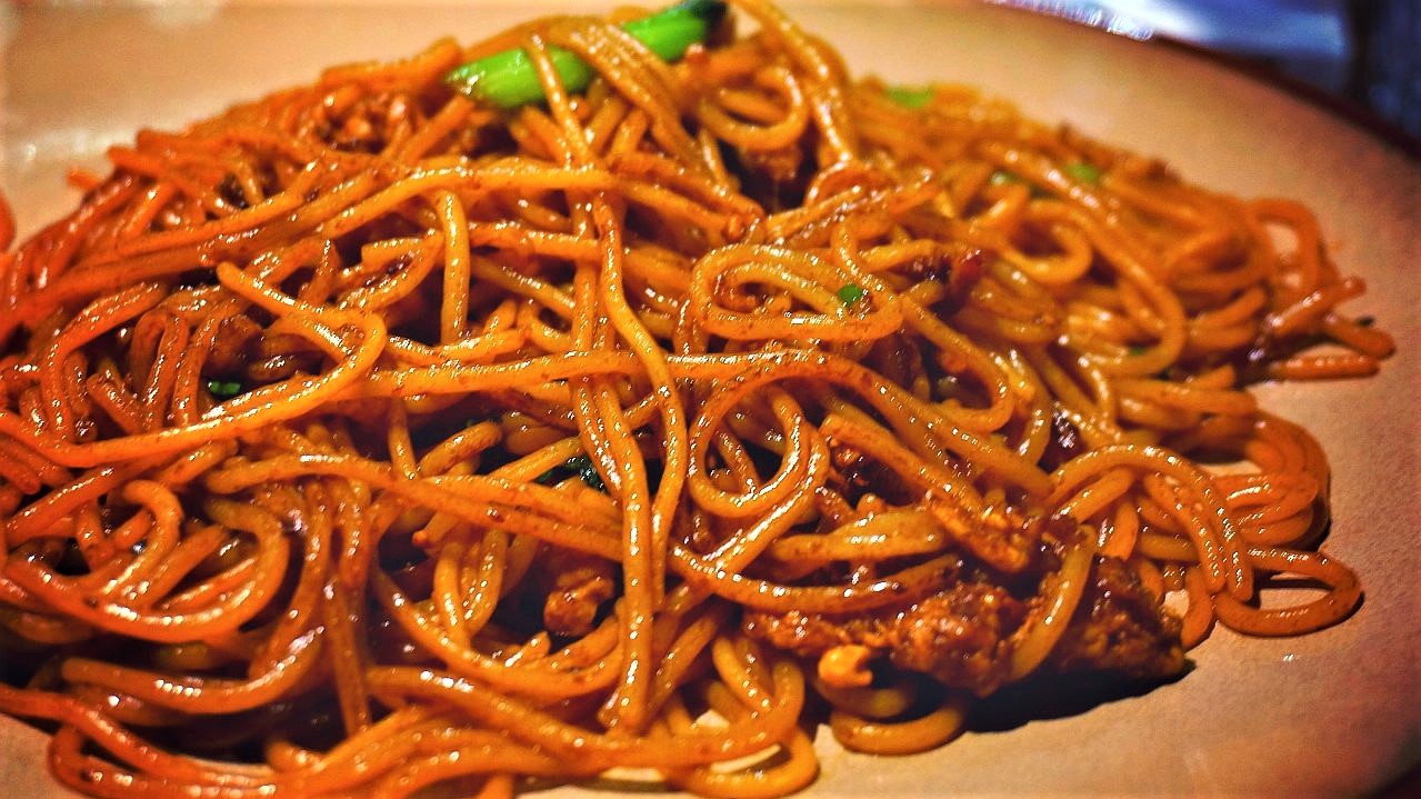 炒米粉别再外面买了,大厨教你不易断做法,学会都可以开沙县了