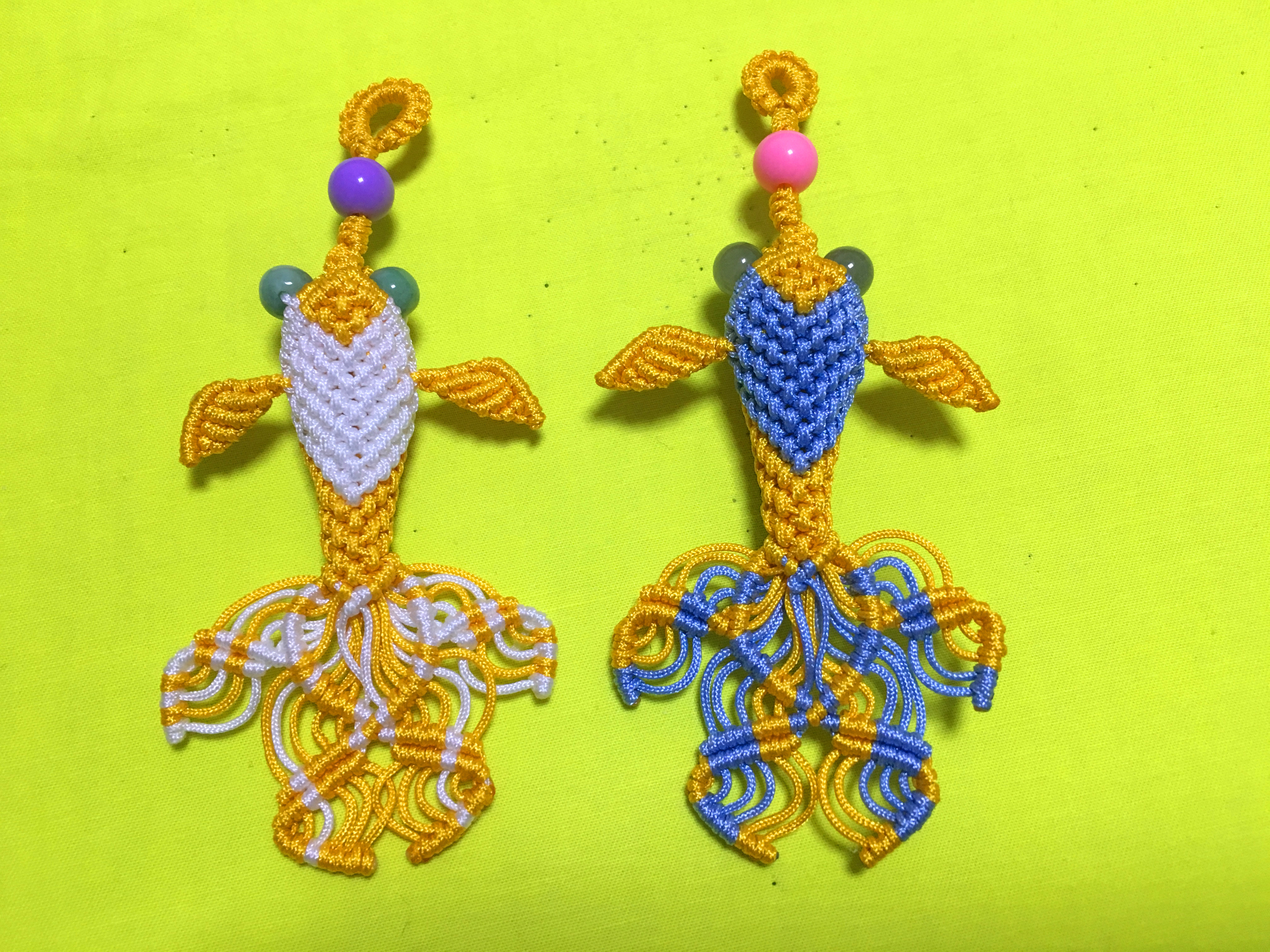 漂亮的小金鱼编法,做法真的好简单,用来装饰美美哒