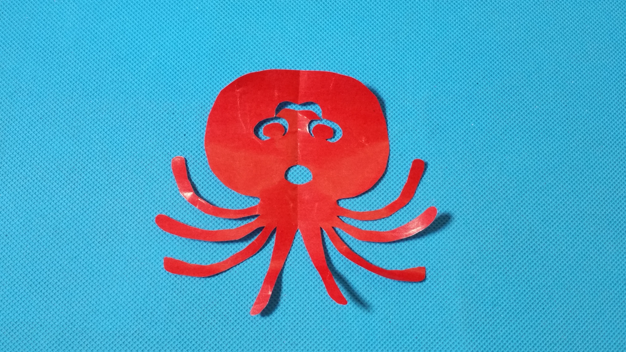 剪纸小课堂:章鱼3,儿童喜欢的手工DIY,动手又动脑