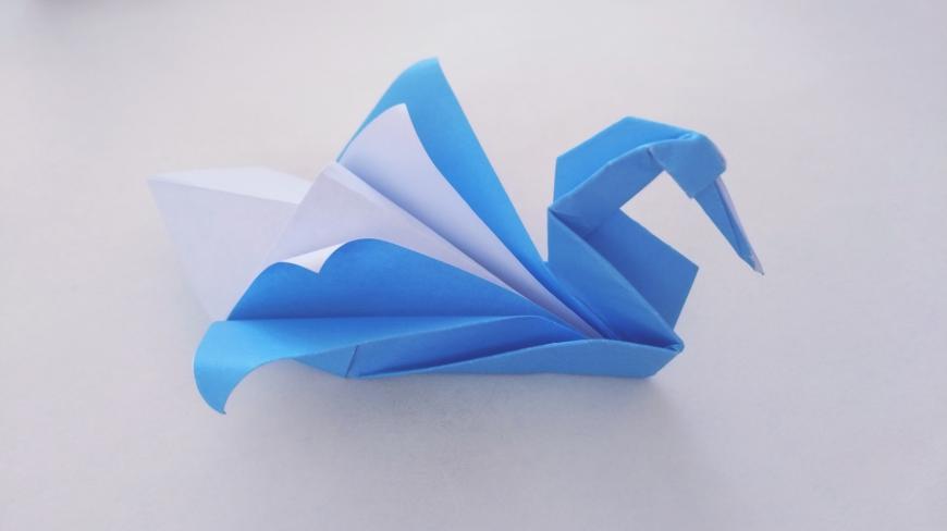 教你折纸漂亮的天鹅,一张纸就可以,手工折纸视频教程