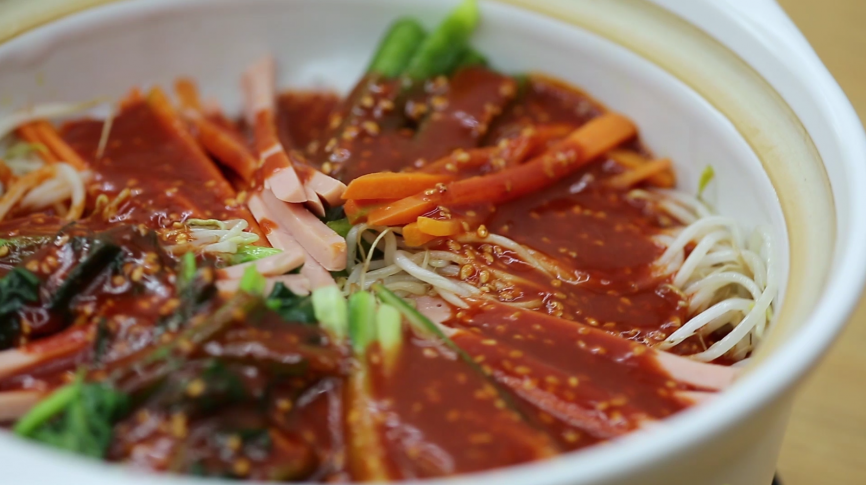 韩式拌饭,教你一招没有石锅的石锅拌饭