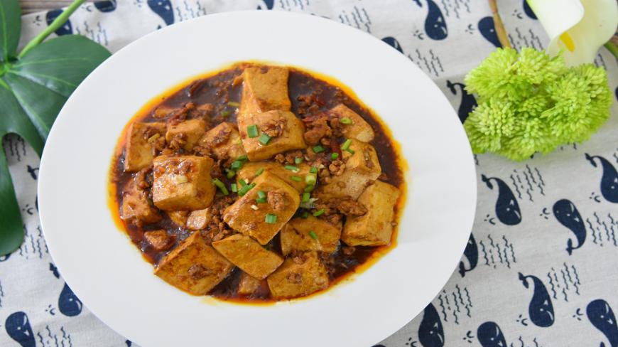 嫩滑爽口,简单又下饭的家常菜肴——麻婆豆腐