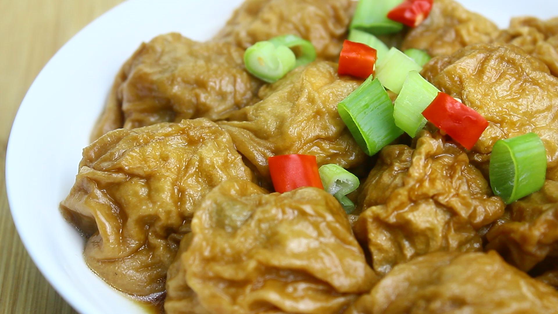 油面筋塞肉满满的童年的味道,做法简单却好吃到没朋友
