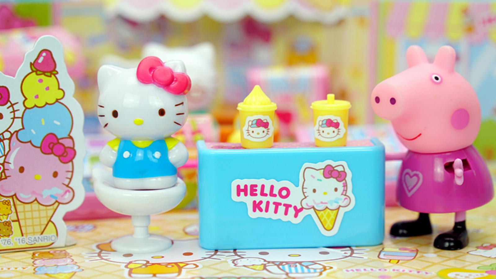 [图]HelloKitty迷你小镇 凯蒂猫的迷你冰淇淋商店