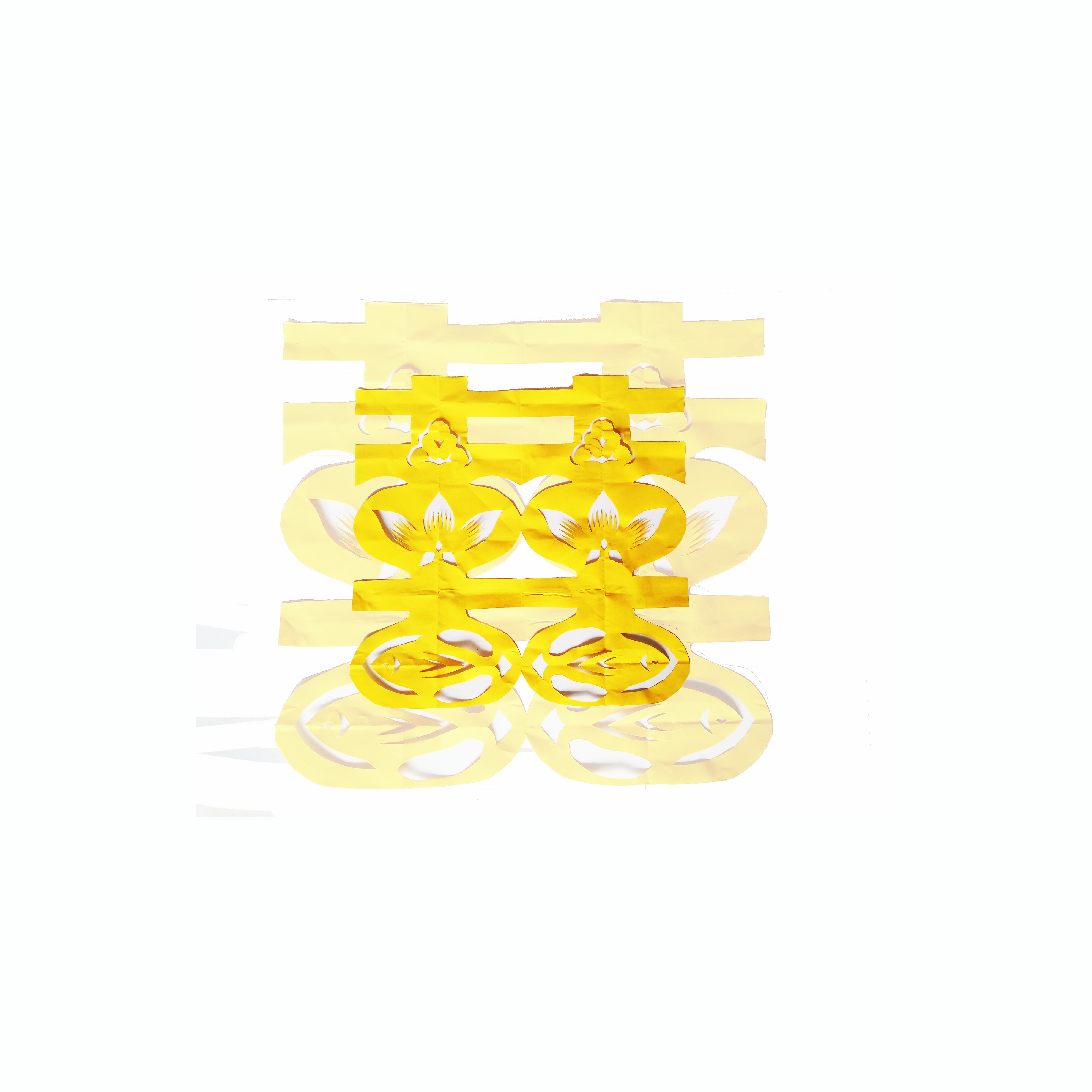 剪纸艺术:花样双喜剪纸又来啦,简单又好看的鱼戏莲叶间剪纸教程