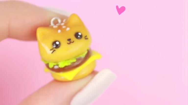 这是汉堡包?还是小猫咪?这么可爱,你舍得吃它吗?