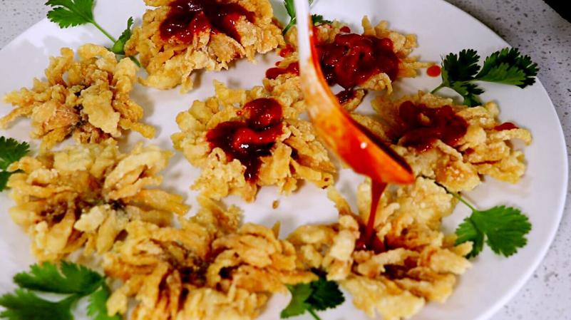 在家做盘菊花鱼、造型美观有食欲