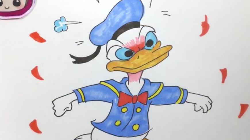 可乐姐姐学画画-气急败坏的唐老鸭叔叔