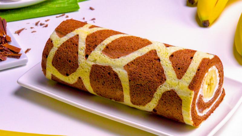 如何做一只萌萌哒长颈鹿蛋糕卷