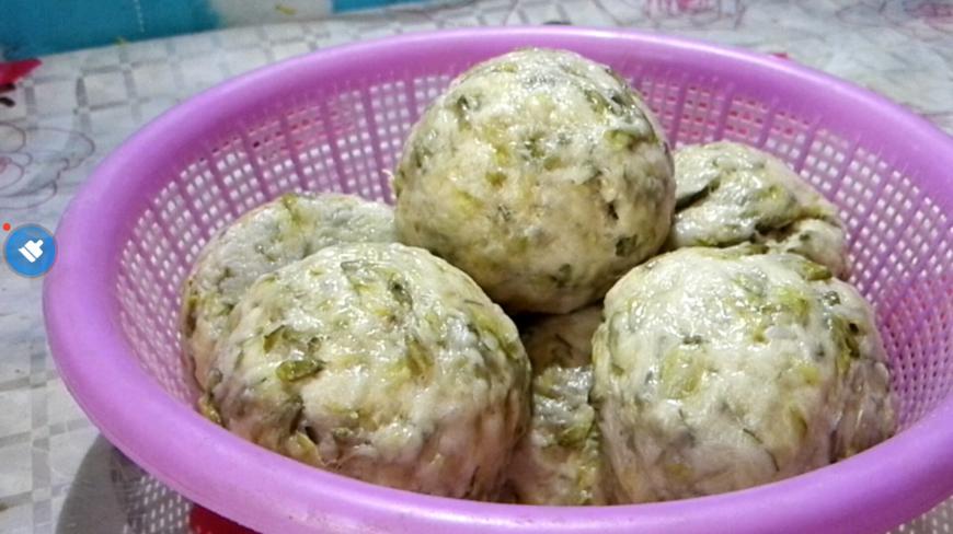 槐花菜馍,做法简单,营养美味,一看就会