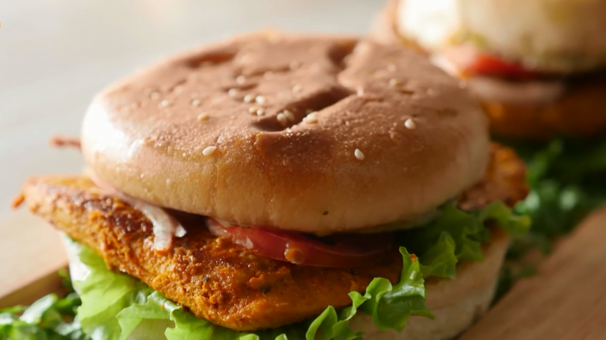 肯德基奥尔良烤肉堡自制教程!原来如此简单!