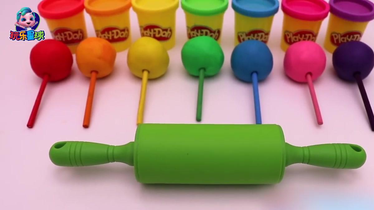 棒棒糖彩泥DIY兔子和小鸟