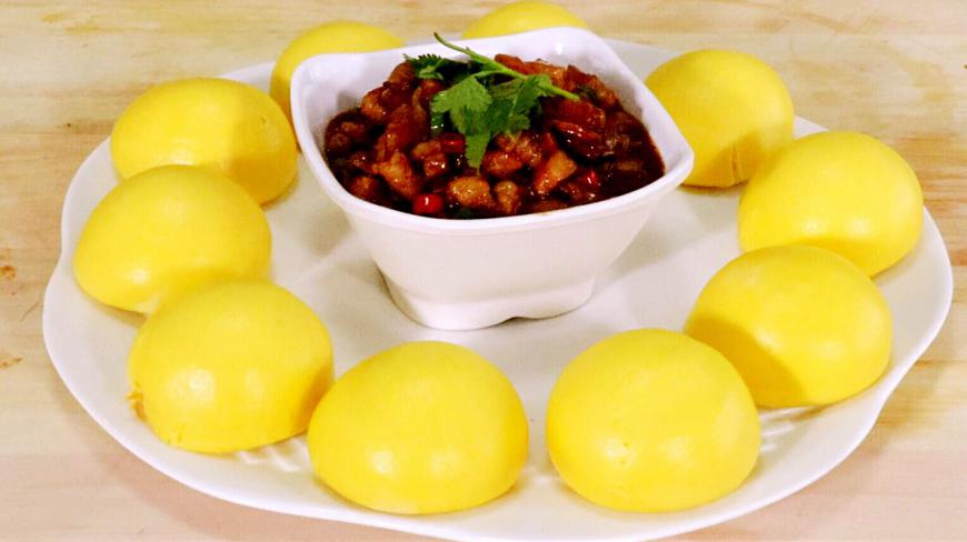 最美味的酱肉窝头、教你在家做出来、大人孩子抢着吃!