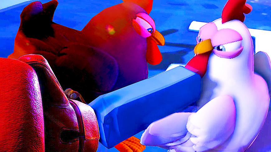 「小熙&屌德斯」鸡王争霸赛 母鸡与鸡白展开新一轮搞笑鸡王赛！