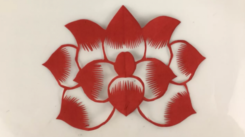 文化遗产守护:教你剪冰清玉洁的荷花,出淤泥而不染,美丽极了