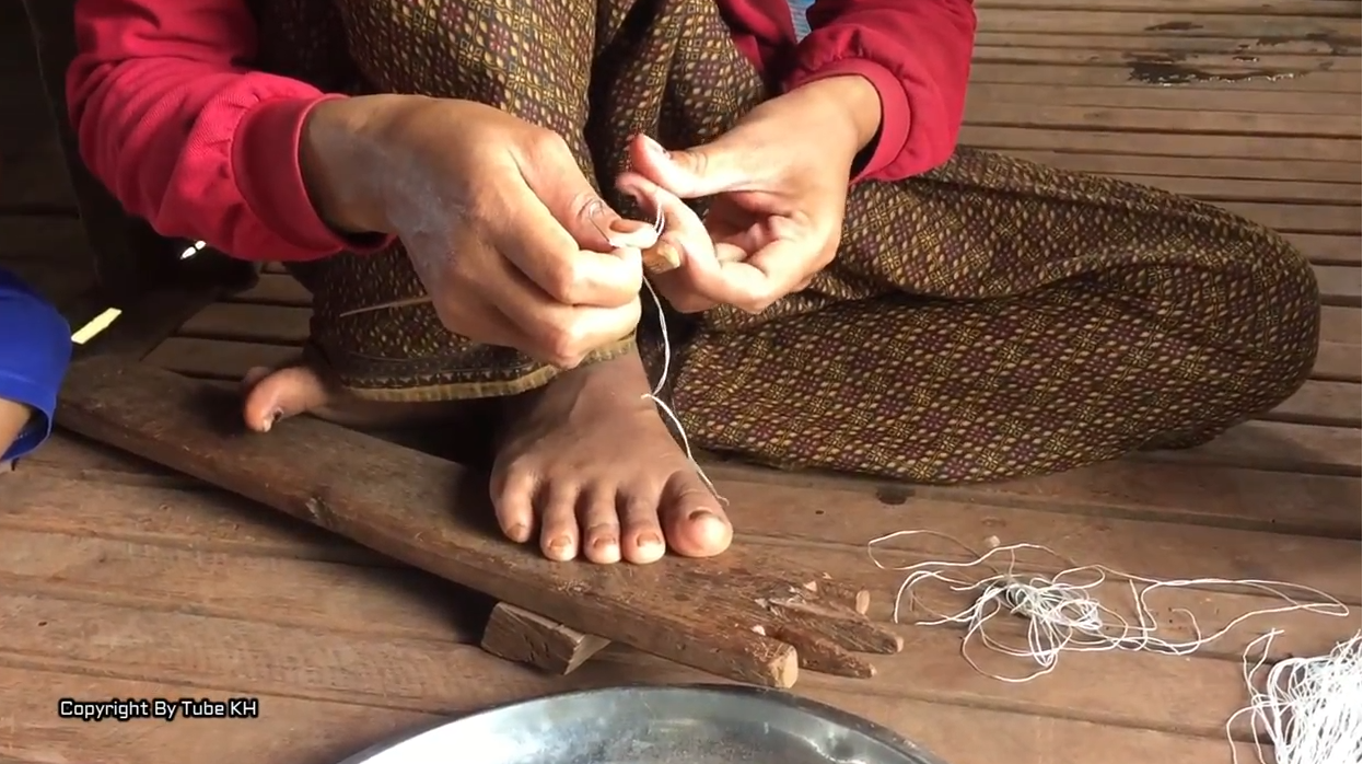 农村媳妇教你制作简单的鱼钩