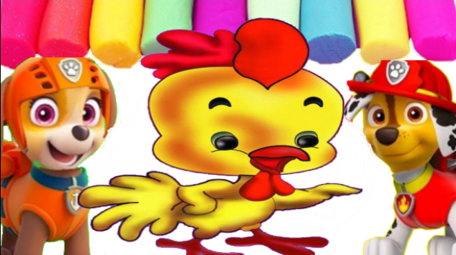 培乐多橡皮泥DIY手工玩具,汪汪队狗狗喜欢漂亮小鸡