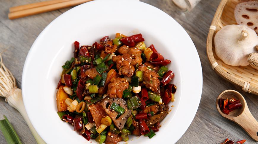 口味鲜香,辣味十足的家常版香辣干锅鸡食谱