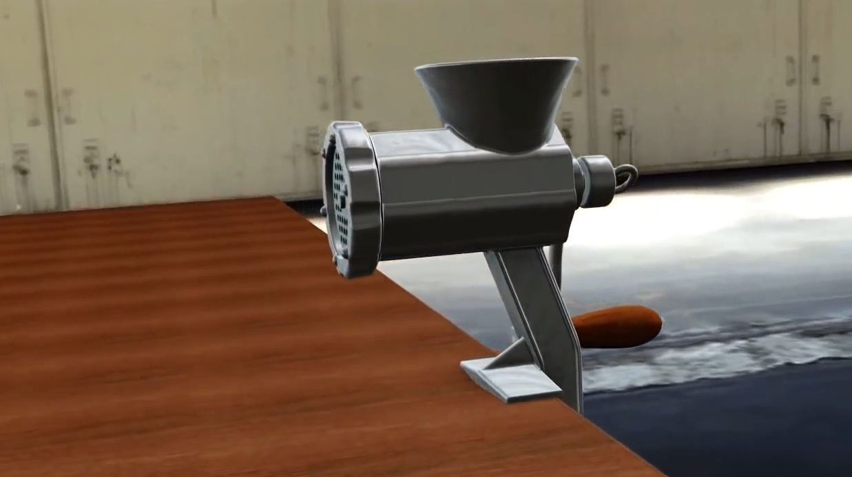 绞肉机装配动画,看看机械结构