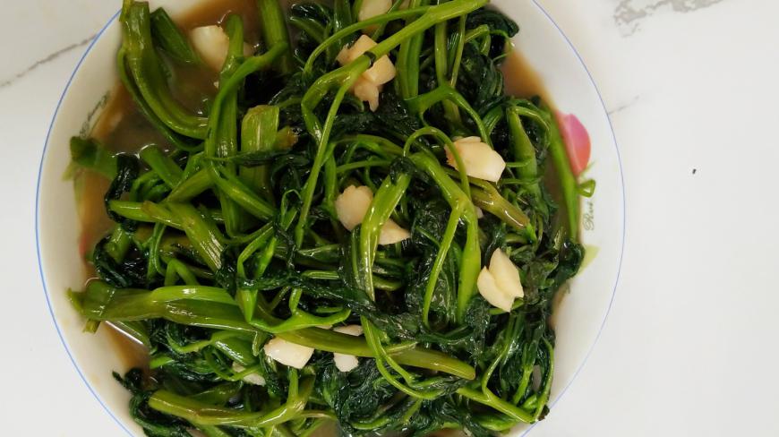 蒜蓉空心菜做法!夏季必备家常菜!超级爽口!