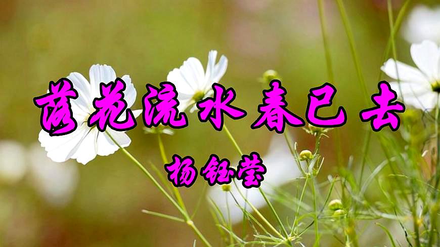 [图]一首经典老歌《落花流水春已去》送给朋友们,好听极了