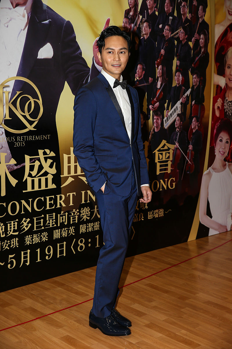 2015年5月17日,香港,"音乐之父"<strong>顾</strong>嘉辉的荣休演唱会.张智霖