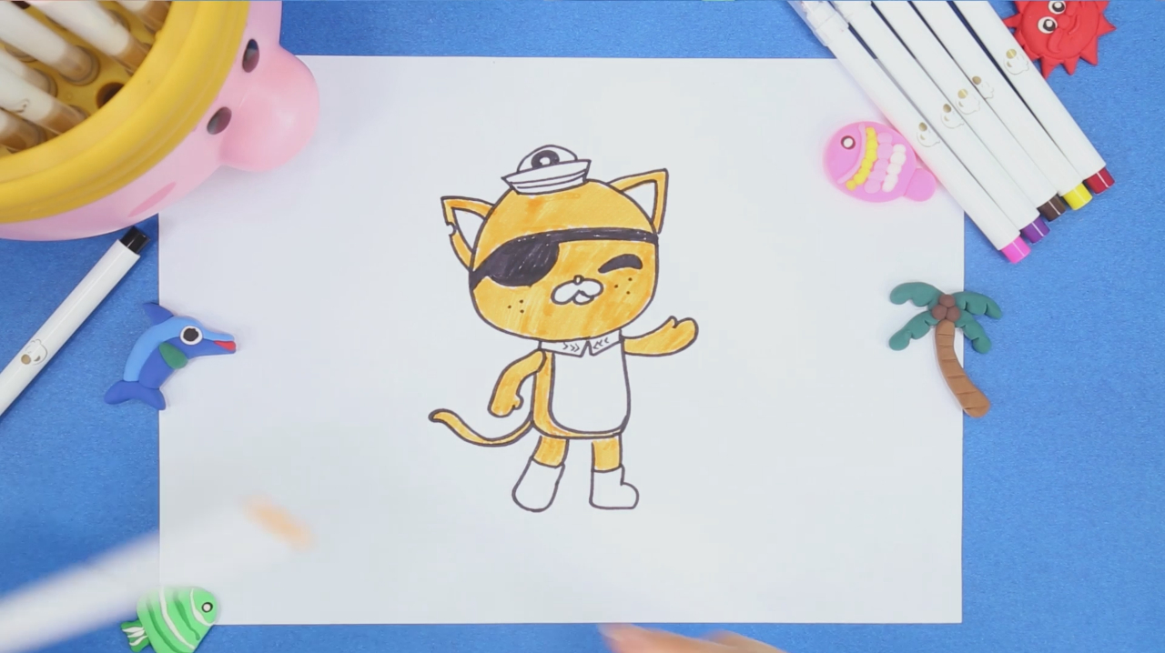 亲宝儿童画:海底小纵队呱唧简笔画 宝宝学画画呱唧简笔画怎么画