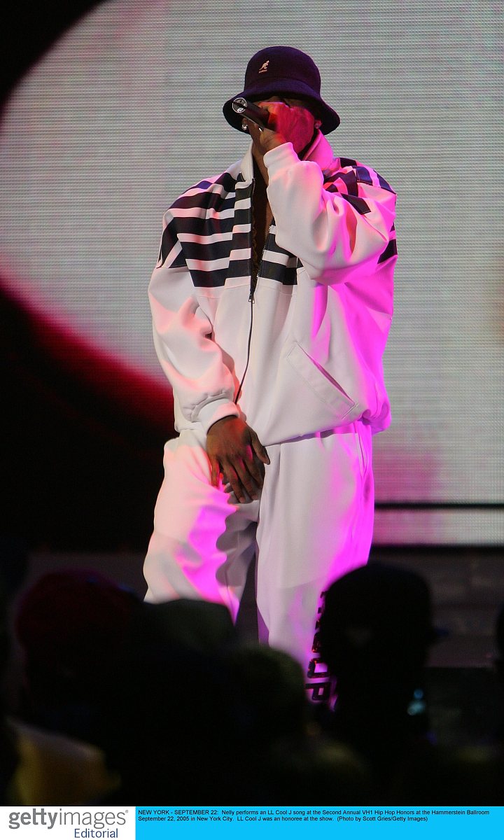 new york - september 22:  nelly performs an ll cool j song at th