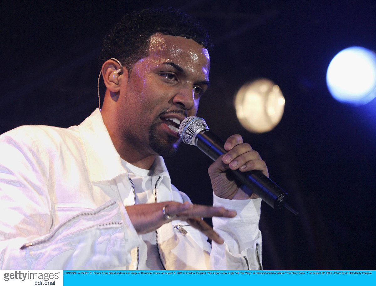 2005年8月8日,英国伦敦,著名歌手克雷格大卫(craig david)在somerset 