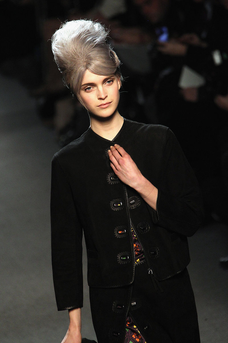 paris, france - march 05:  a model walks the runway during the j