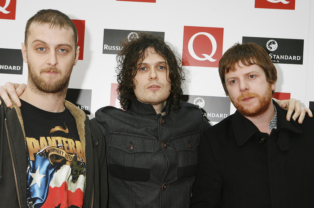 the q awards - london.the fratellis arrive at the q awards at gr