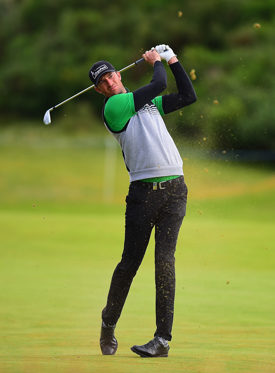 troon, scotland - july 13:  sebastian heisele of germany plays h