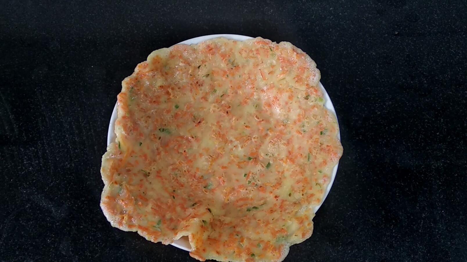 红色美食 胡萝卜煎饼