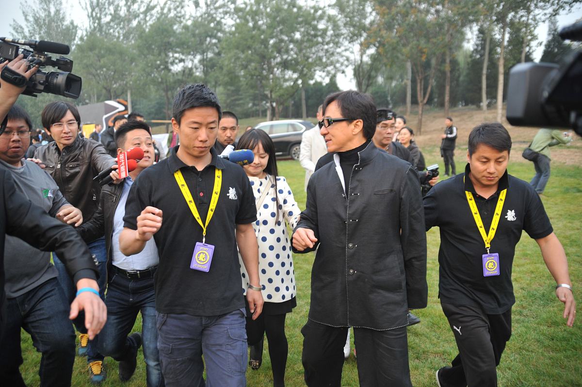 2014年10月23日,北京,成龙亮相电影《绝地逃亡》发布会.成龙